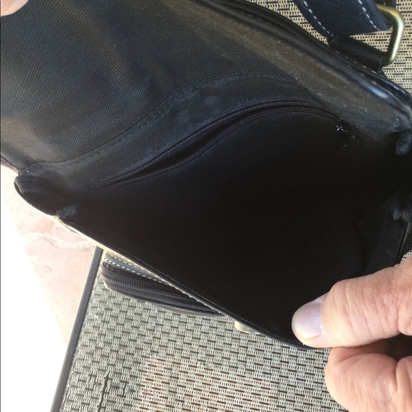 Black over the shoulder bag - Picture 3 of 5